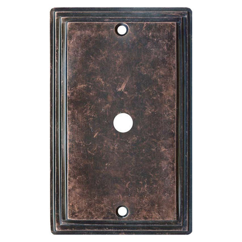 Art Deco Step Mottled Antique Copper