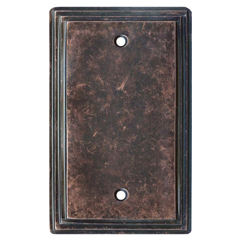 Art Deco Step Mottled Antique Copper