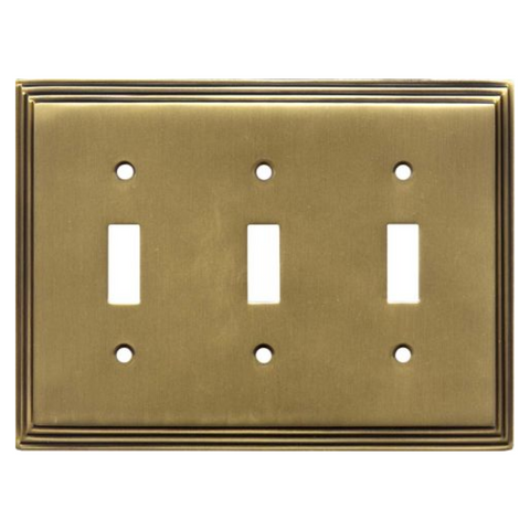 Art Deco Step Antique Brass