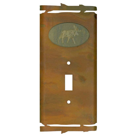 Rustic Moose - Single Toggle Switch Plates