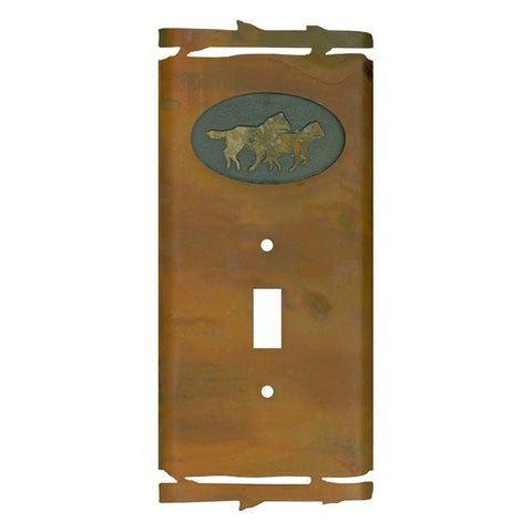 Woodsy Metal Slate Wallplates Outlet Covers