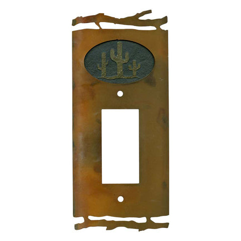 Rustic Cactus - Single Toggle Switch Plates