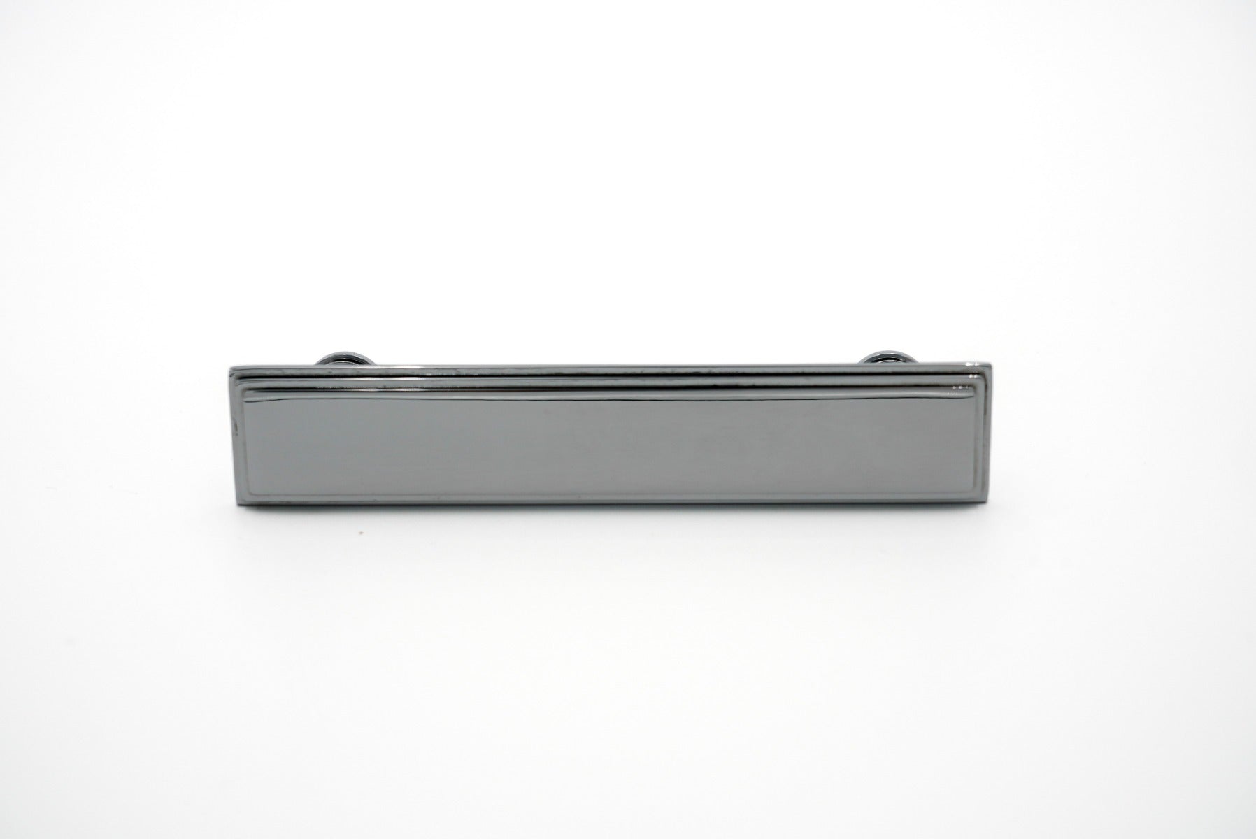 Satin Nickel Detailed Edge Rectangular Pull