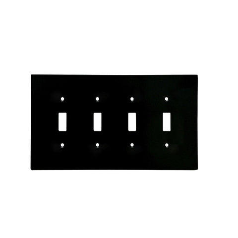 Modern Antique Wall Plates with Black Enamel Finish