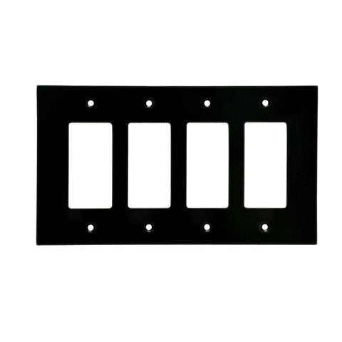 Modern Antique Wall Plates with Black Enamel Finish