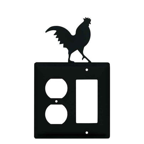 Rooster Black - Duplex-GFI Rocker