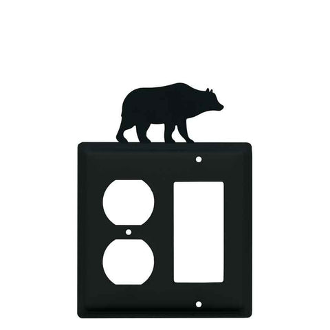 Bear Black - Duplex-GFI Rocker