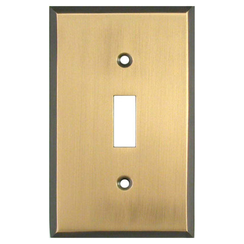 Antique Brass with Black Border