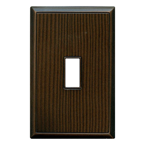 Wood Grain Oil Rubbed Bronze Cast Metal Magnetic