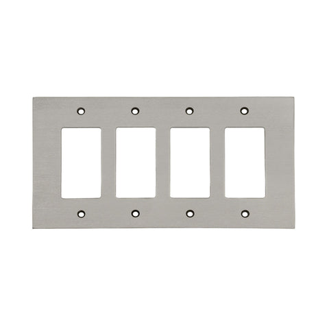 Modern Antique Wall Plates with Satin Nickel Finish