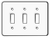 3 Toggle - 6.38" w * 4.50" h