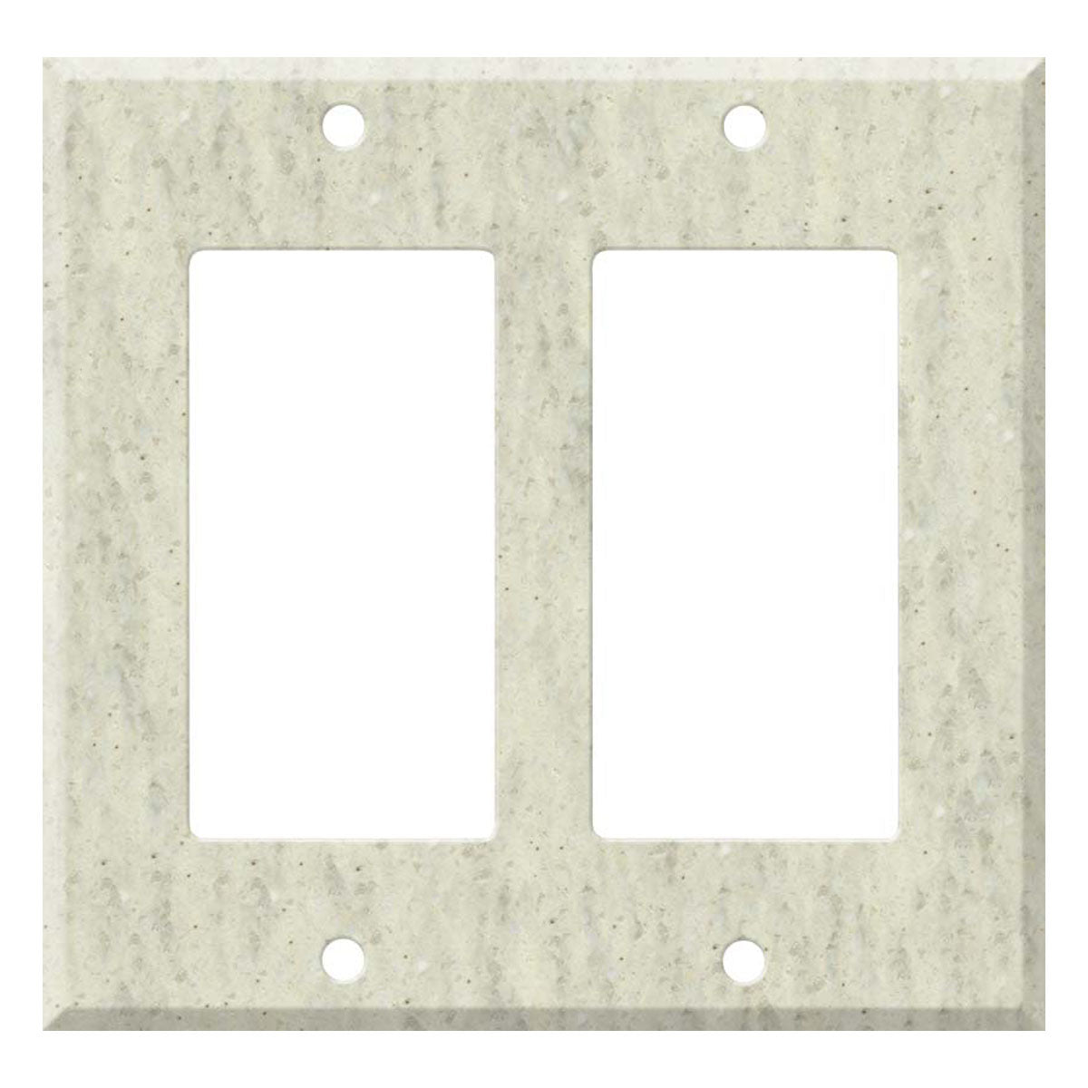 Corian Clam Shell 2 Gang Double GFCI Rocker Wallplates – Switch Hits