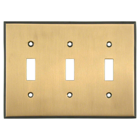 Antique Brass with Black Border