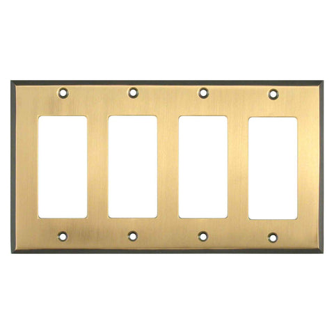 Antique Brass with Black Border