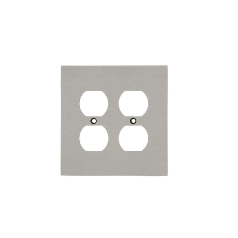 Modern Antique Wall Plates with Satin Nickel Finish