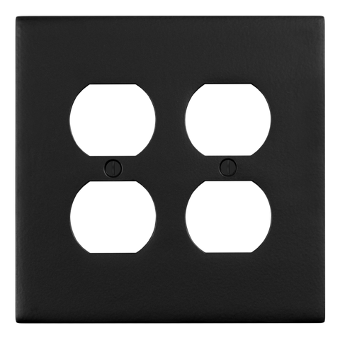 Modern Antique Wall Plates with Black Enamel Finish