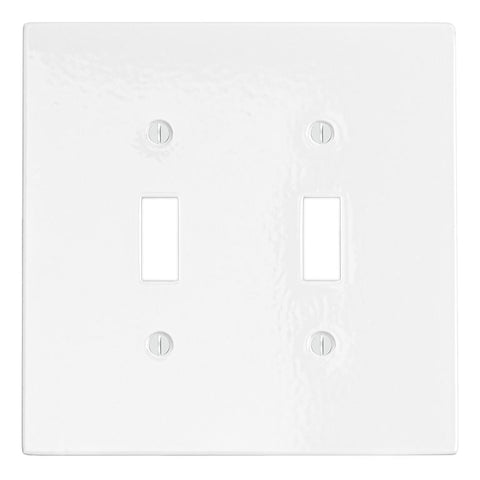 Modern Antique Wall Plates with White Enamel Finish