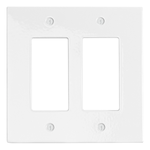 Modern Antique Wall Plates with White Enamel Finish