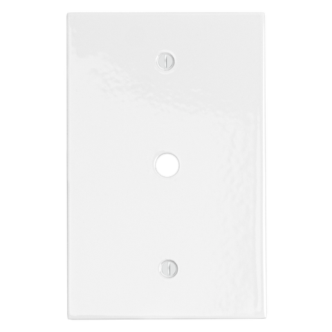 Modern Antique Wall Plates with White Enamel Finish