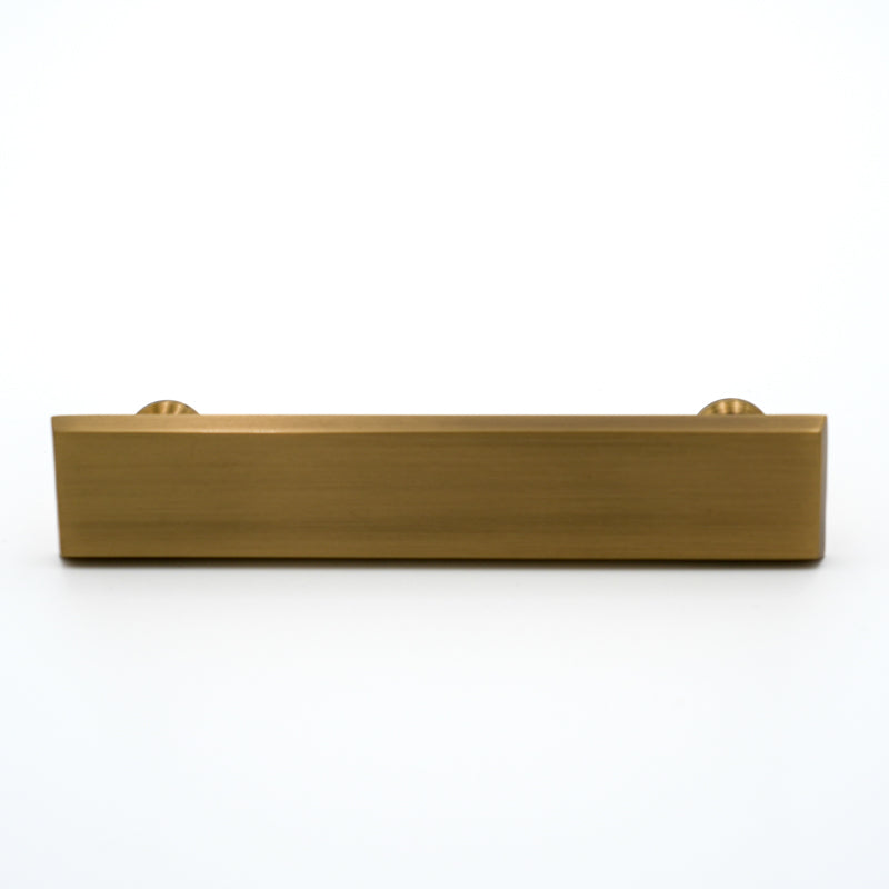 Dark Antique Brass Detailed Edge Rectangular Pull