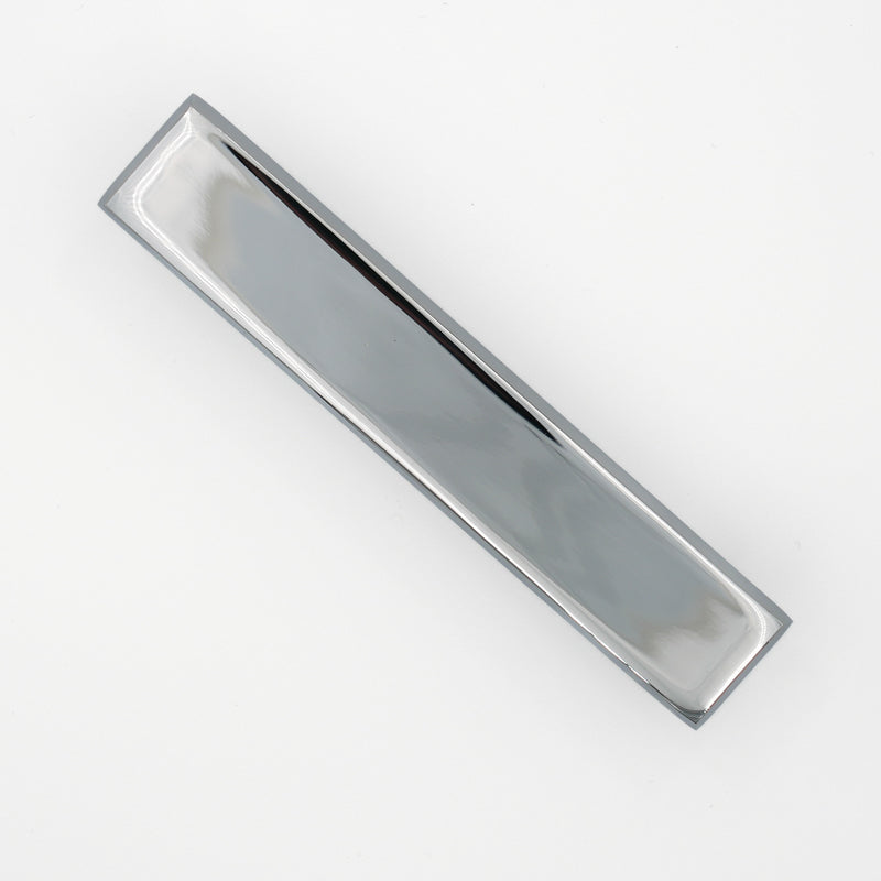 Double Hole Polished Nickel Rectangular Pull