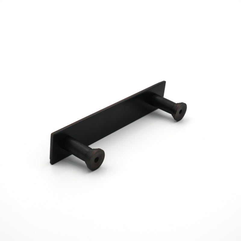 Bronze Edge Black Rectangular Pull