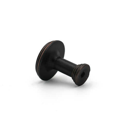 Black with Bronze Edge Detail Circle Knob hover