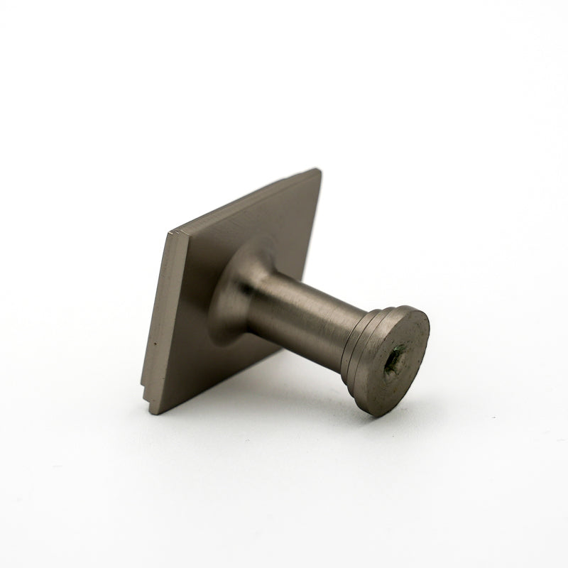 Antique Pewter Detailed Edge Square Knob