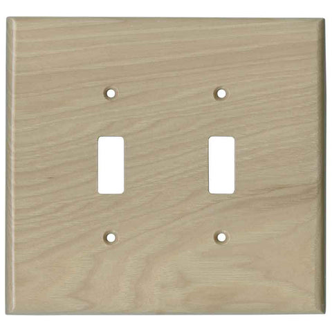 Hickory Unfinished - GFCI Rocker/Duplex Outlet Wall Plates