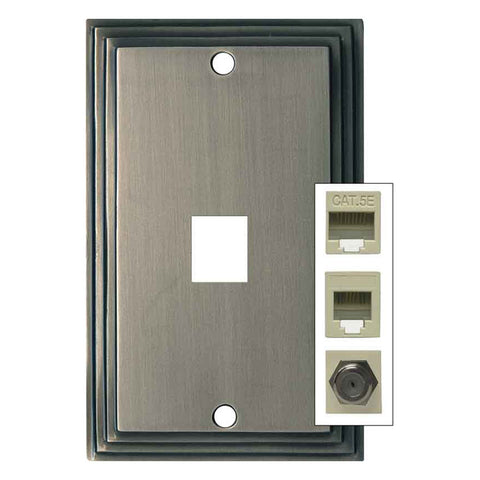 Art Deco Step Satin Nickel