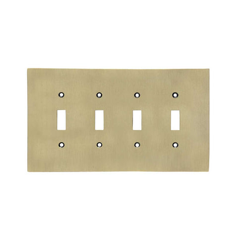 Modern Antique Wall Plates with Brass Finish