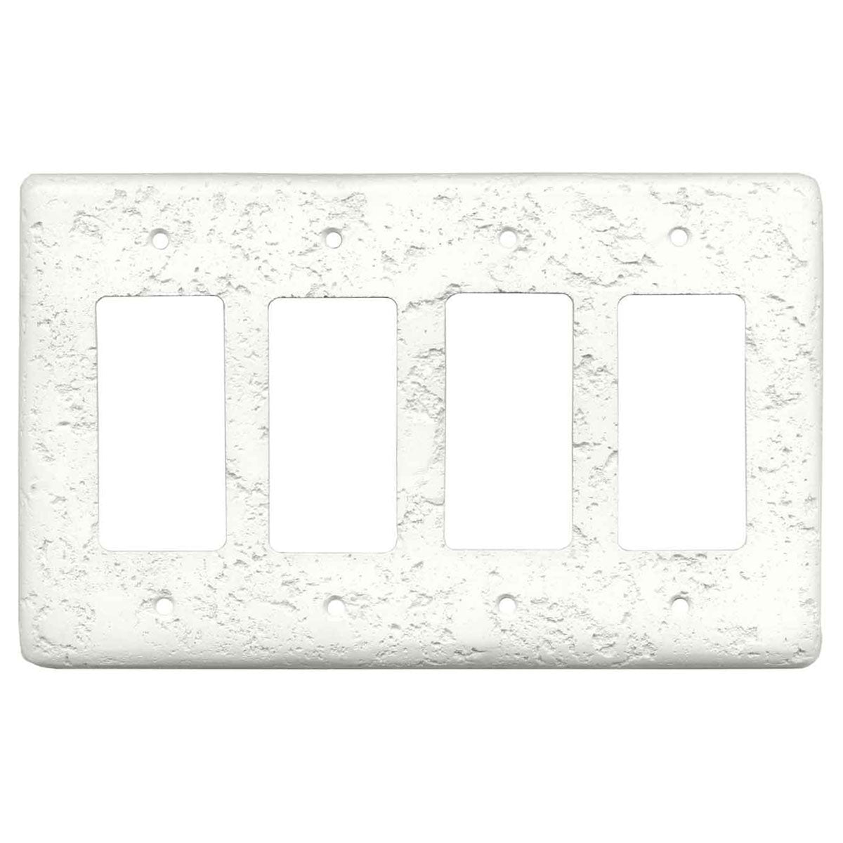 Stonique Linen - Stylish 4 Rocker GFCI Decora Switch Plates – Switch Hits