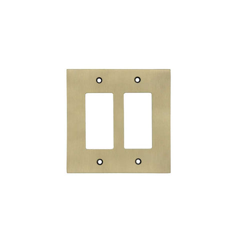 Modern Antique Wall Plates with Brass Finish