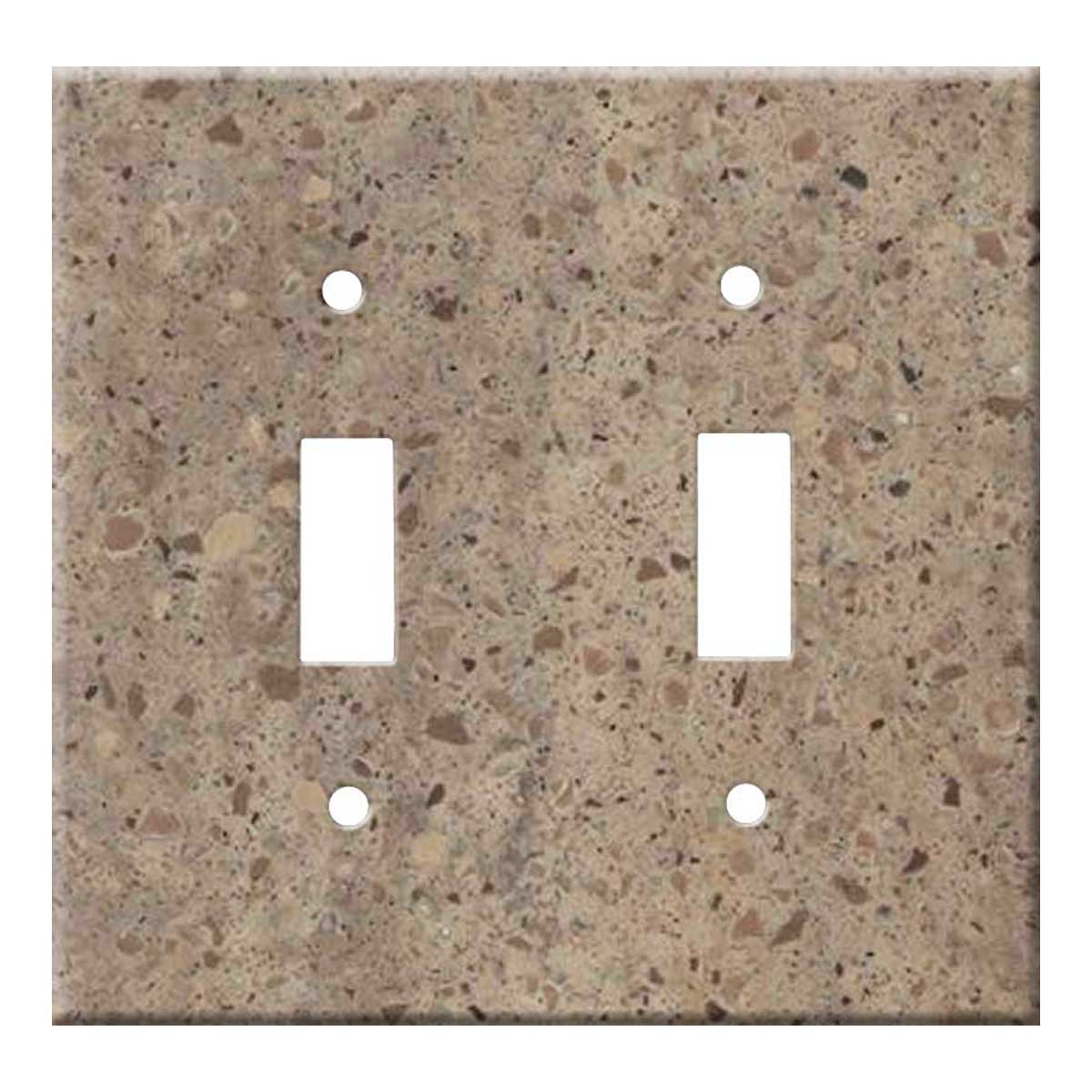 Corian Riverbed - Stylish Double Toggle Switch Plates – Switch Hits