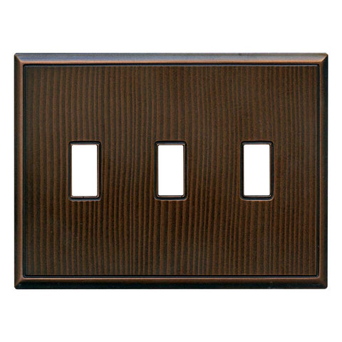 Wood Grain Oil Rubbed Bronze Cast Metal Magnetic