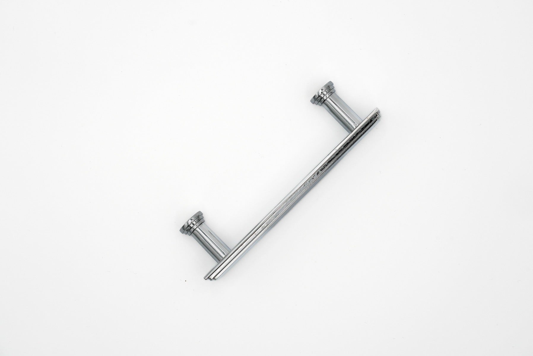 Satin Nickel Detailed Edge Rectangular Pull