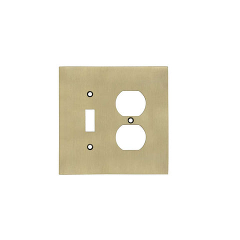 Modern Antique Wall Plates with Brass Finish