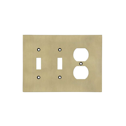 Modern Antique Wall Plates with Brass Finish