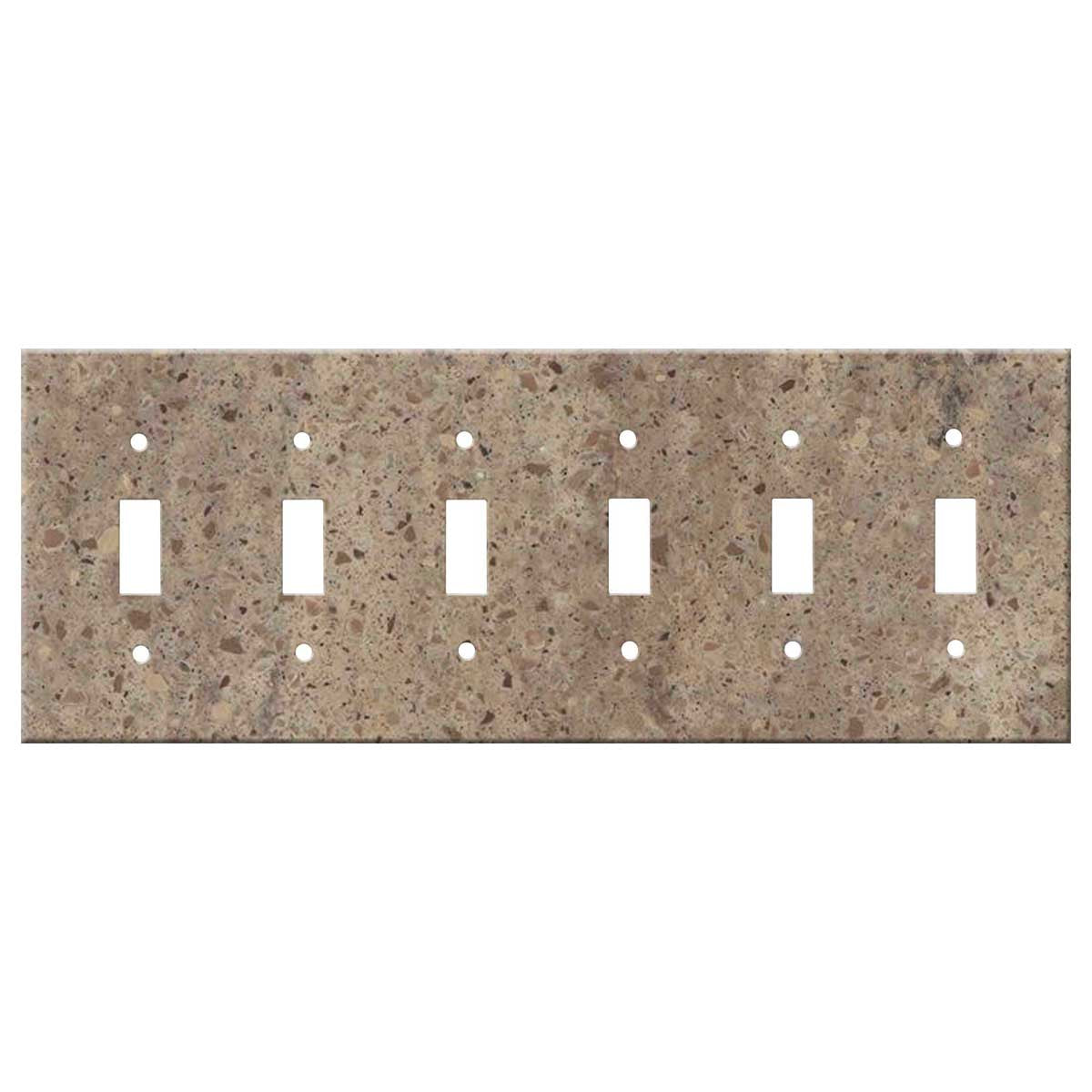 Corian Riverbed 6 Toggle Light Switch Covers - Stylish & Durable ...