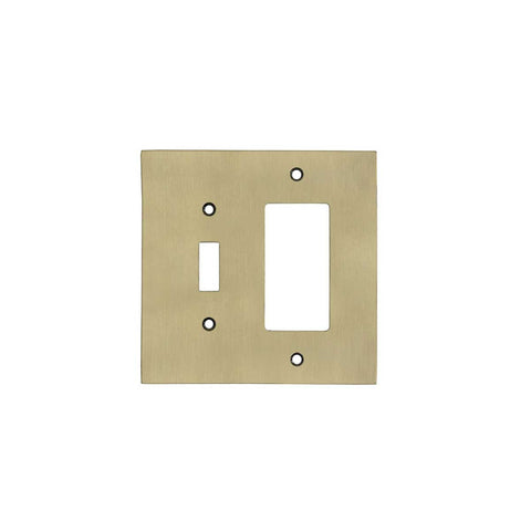 Modern Antique Wall Plates with Brass Finish