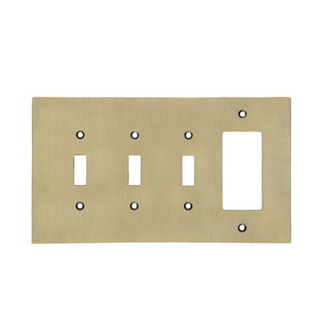 Modern Antique Wall Plates with Brass Finish