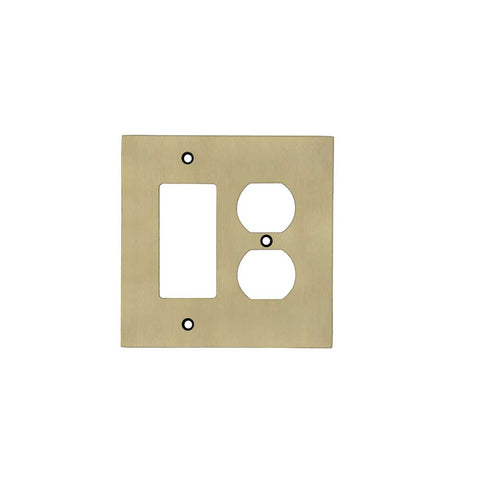 Modern Antique Wall Plates with Brass Finish