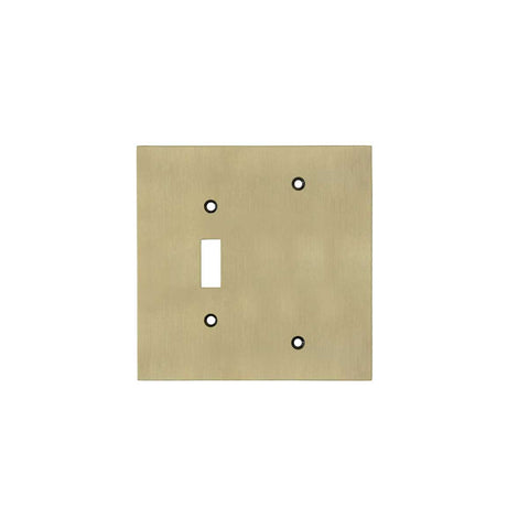 Modern Antique Wall Plates with Brass Finish