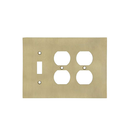 Modern Antique Wall Plates with Brass Finish