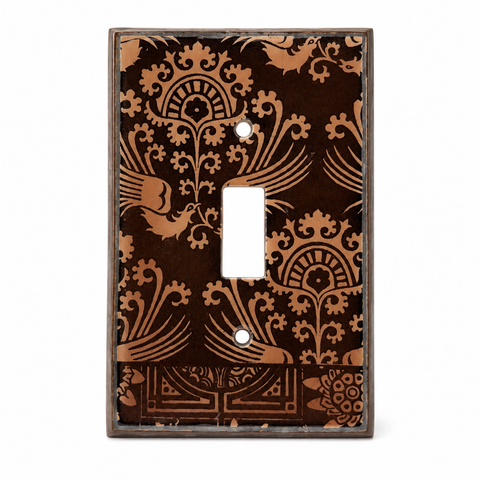 Brown Whimsical Bird Pattern - 1 Toggle