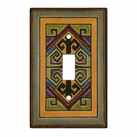 Green and Orange Bordering with Swirls - 1 Toggle