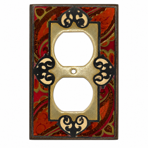 Paisley Red Ceramic - Duplex