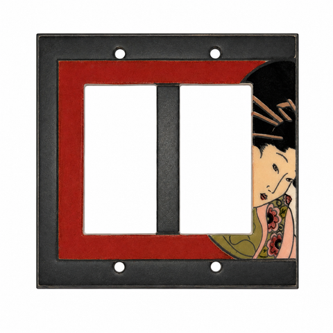 Asian Ceramic - 2 GFI Rocker