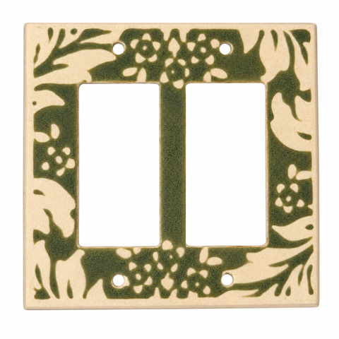 Damask Sage Ceramic - 2 GFI Rocker