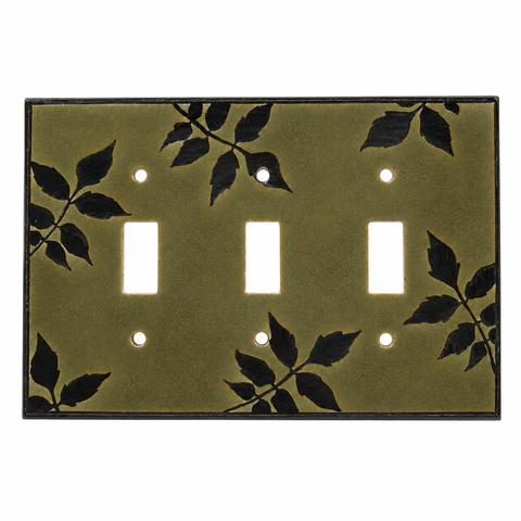 Leaf Silhouette Ceramic - 3 Toggle